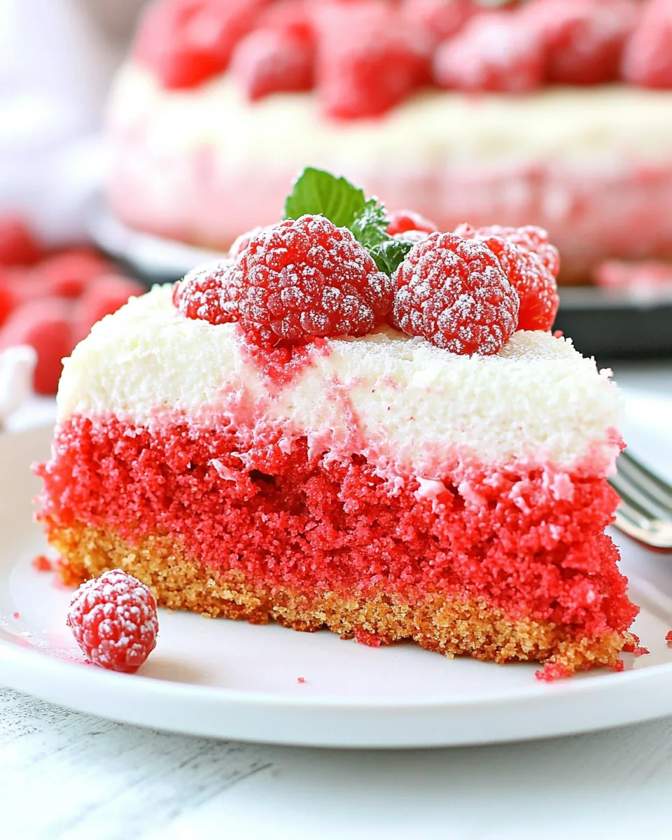 Slow Cooker Raspberry Cake