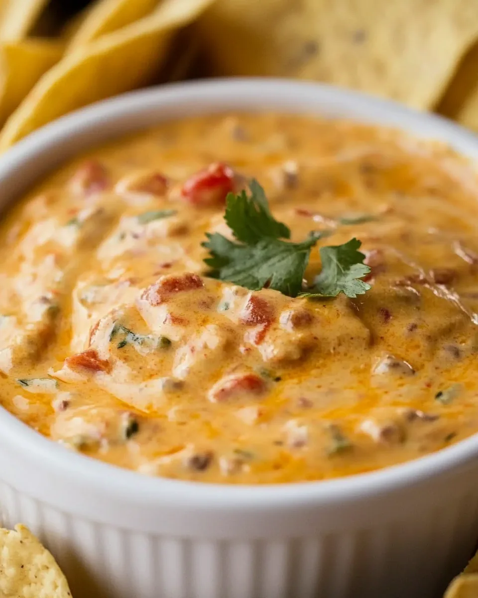 Slow Cooker Spicy Beef Queso Dip