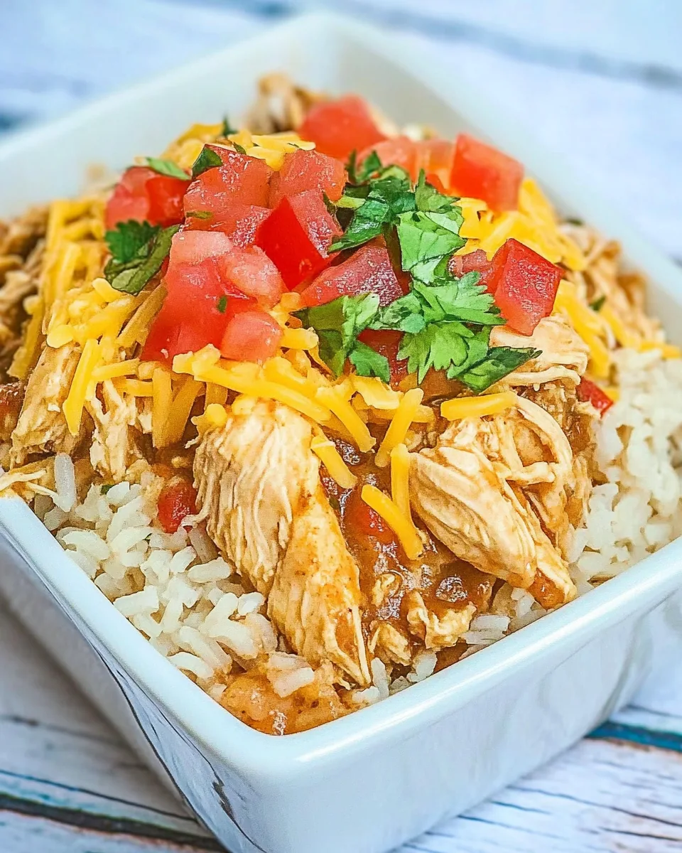 Slow Cooker Taco Chicken Rice