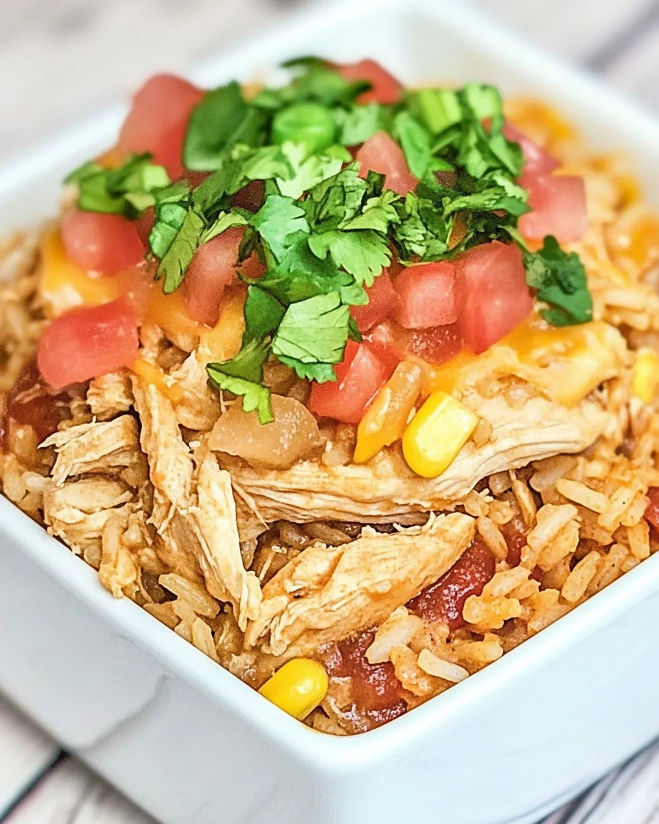 Slow Cooker Taco Chicken Rice