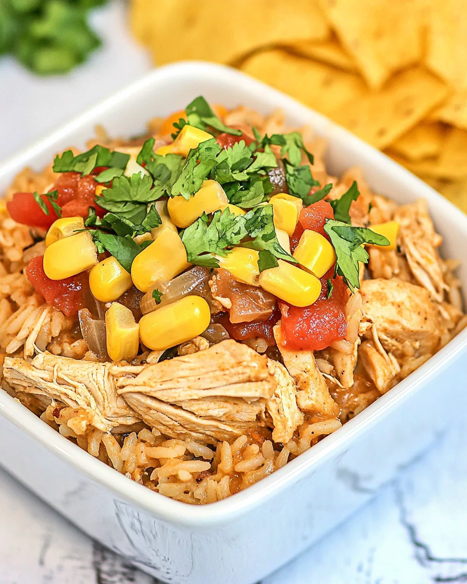 Slow Cooker Taco Chicken Rice