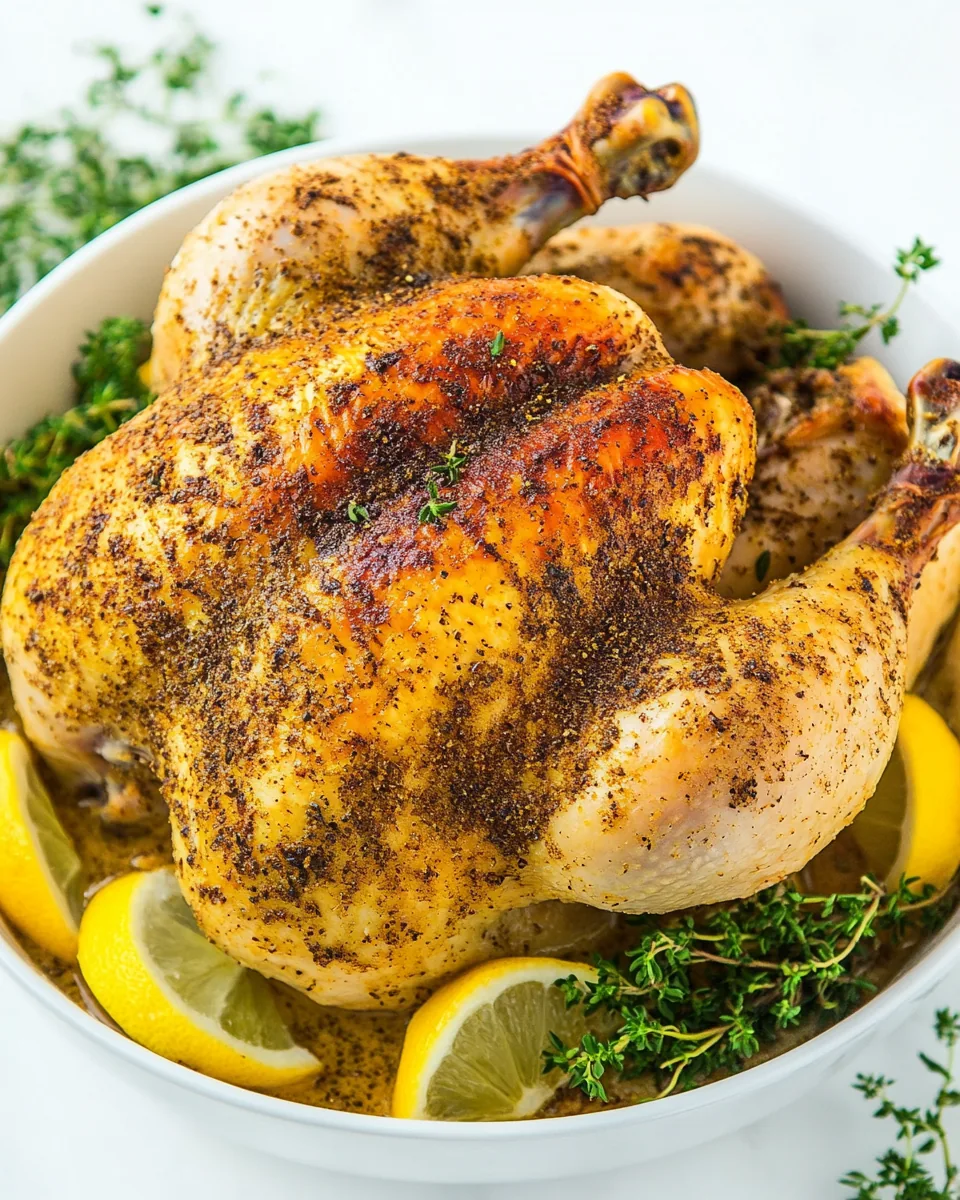 Slow Cooker Whole Chicken