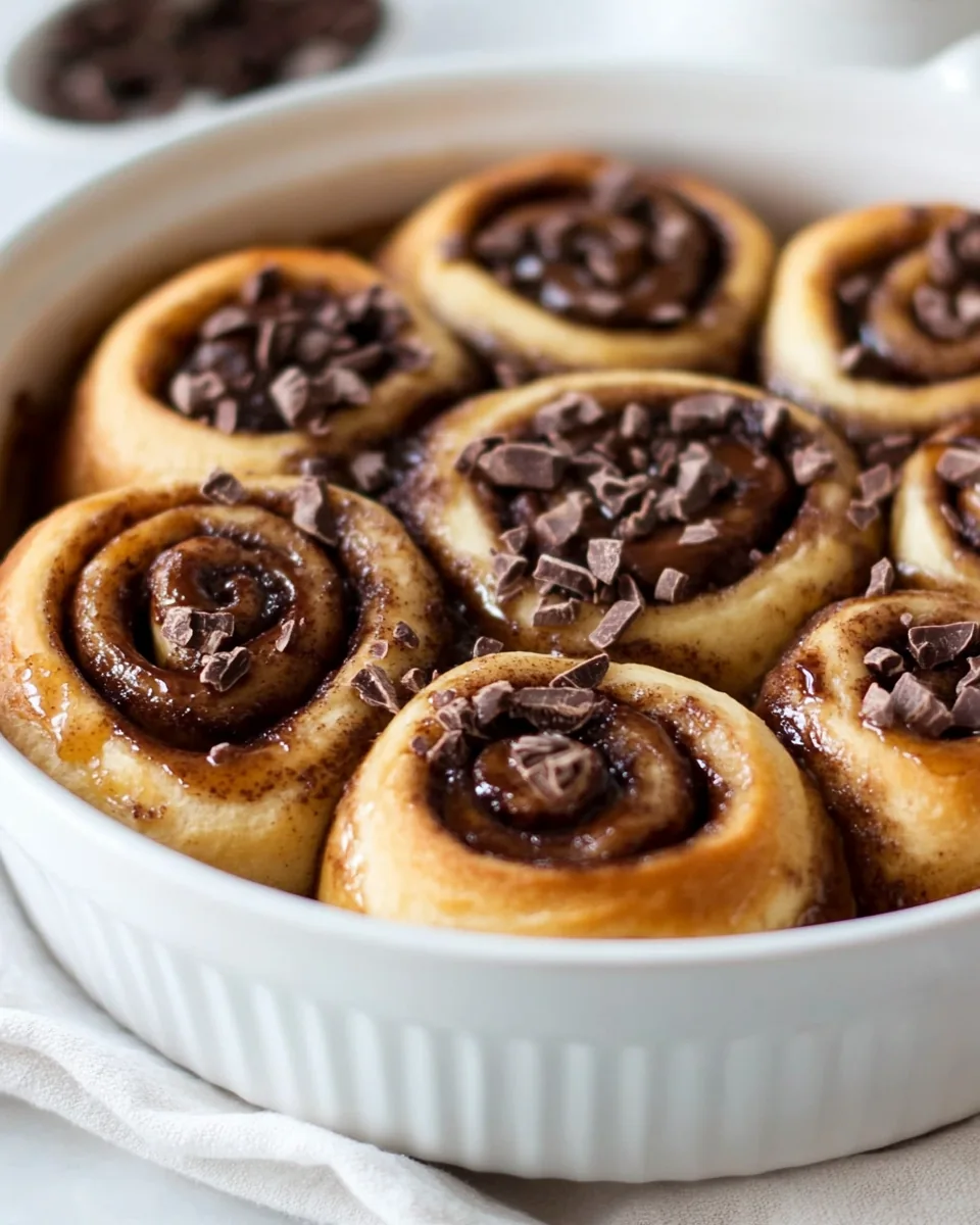 Small Batch Chocolate Cinnamon Rolls