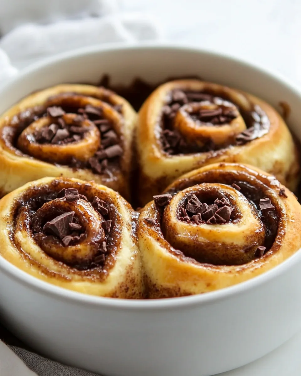 Small Batch Chocolate Cinnamon Rolls