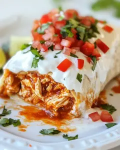 Smothered Buffalo Chicken Baked Burritos