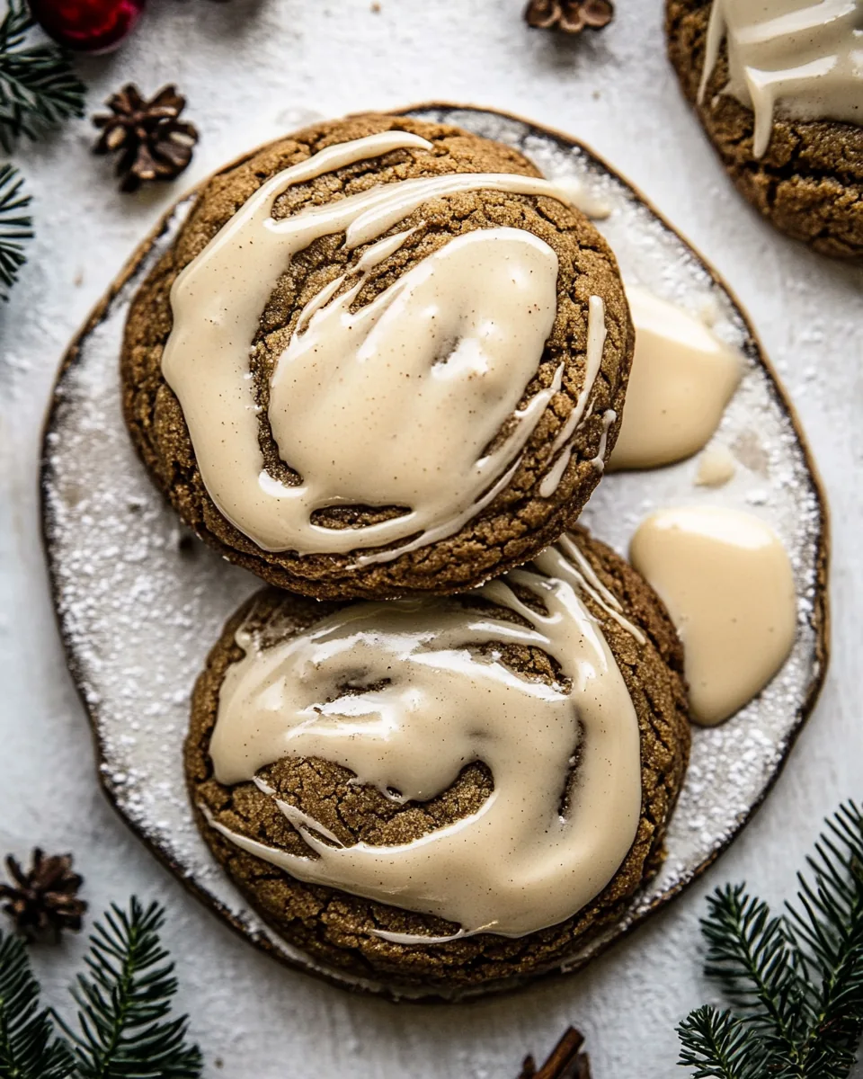 Soft Gingerbread Latte Cookies