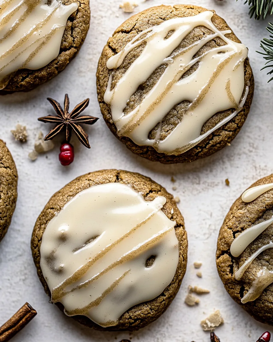 Soft Gingerbread Latte Cookies