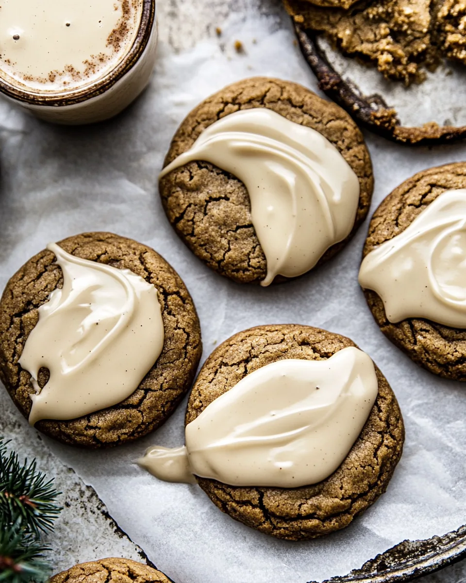 Soft Gingerbread Latte Cookies