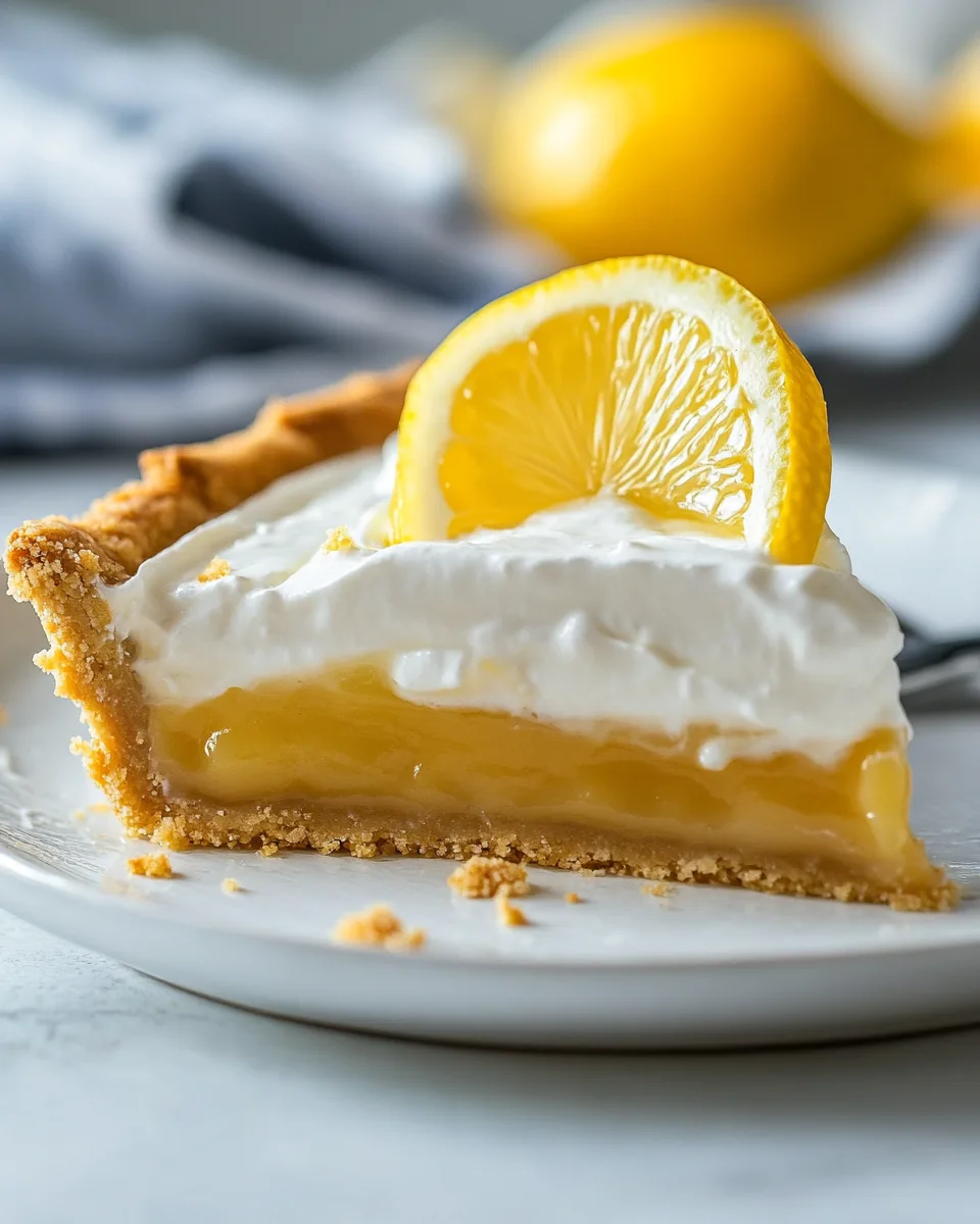 Sour Cream Lemon Pie