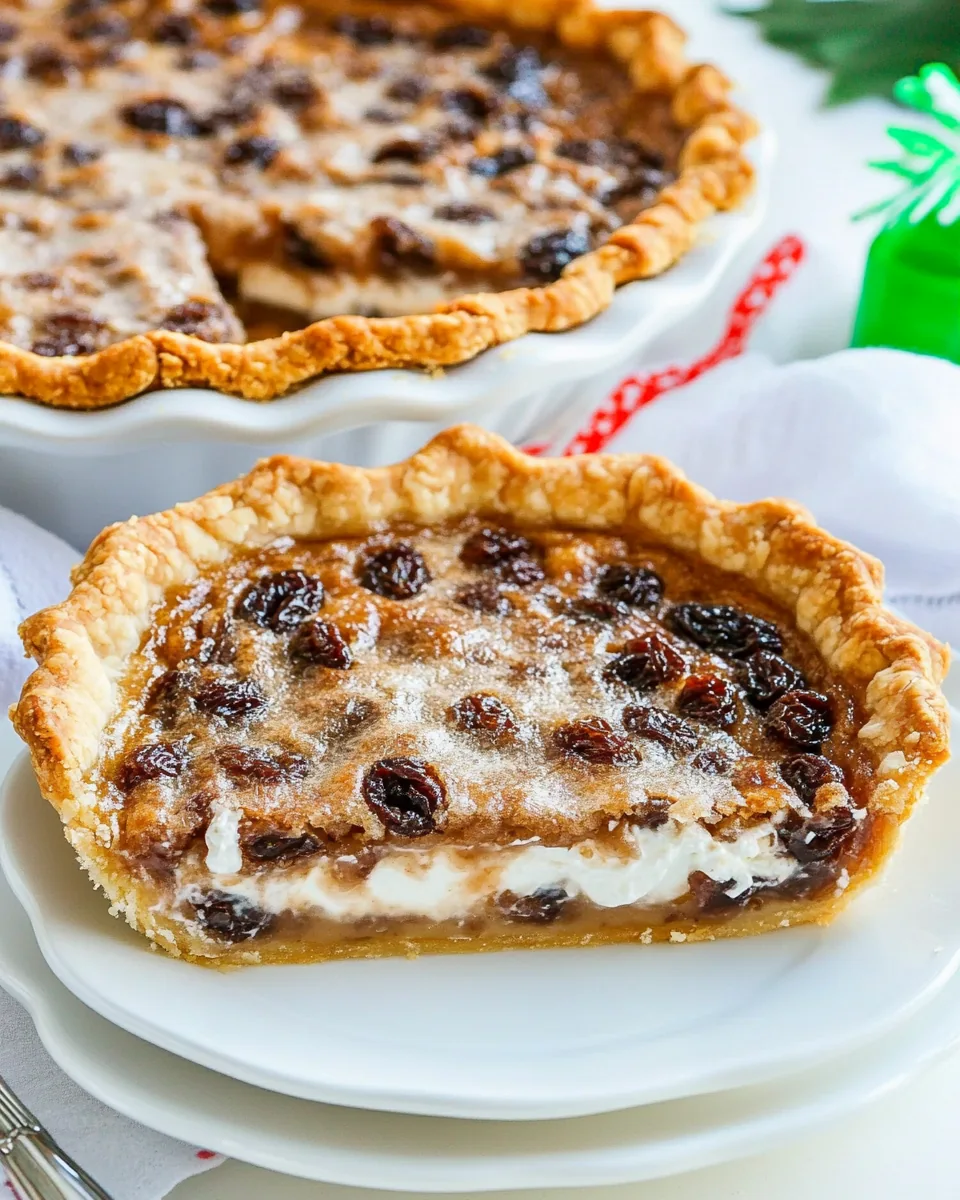 Sour Cream Raisin Pie
