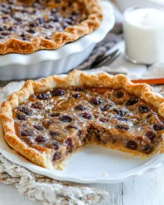 Sour Cream Raisin Pie