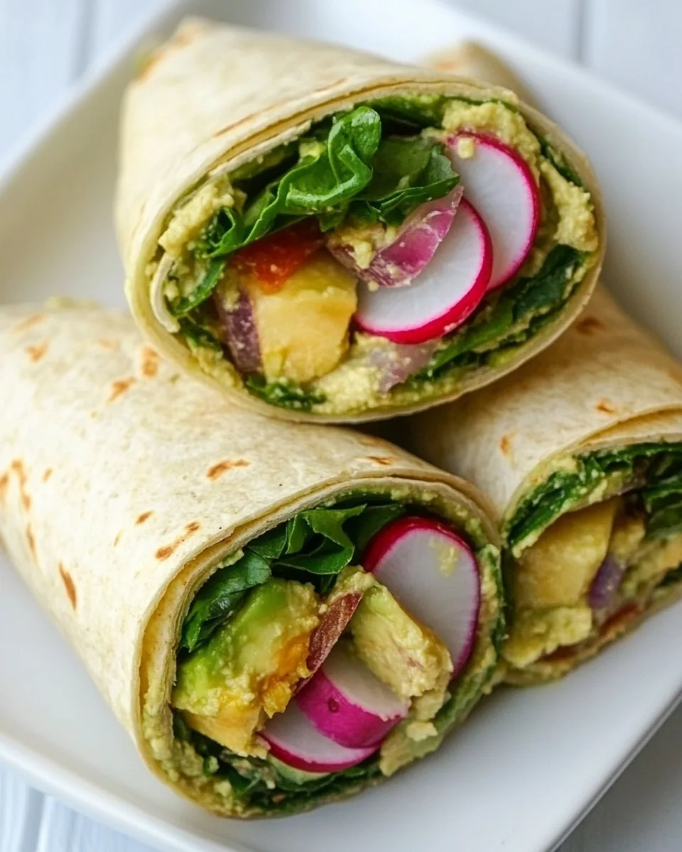 Spicy Hummus Wraps
