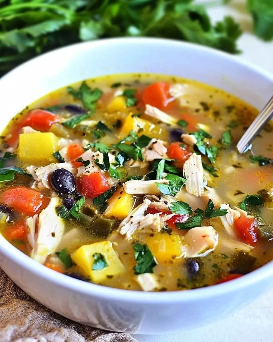 Spicy Leftover Turkey Soup