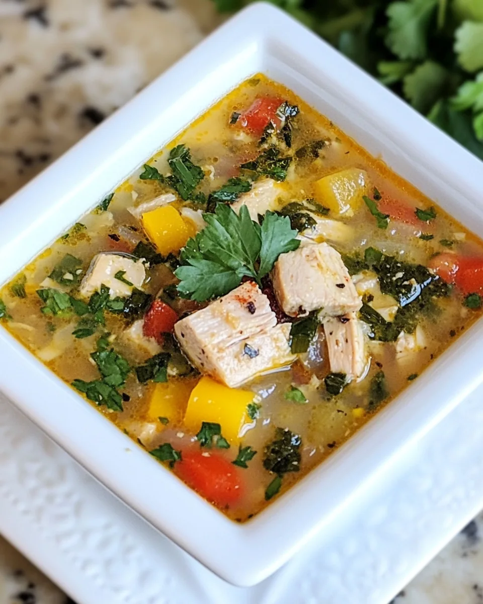 Spicy Leftover Turkey Soup
