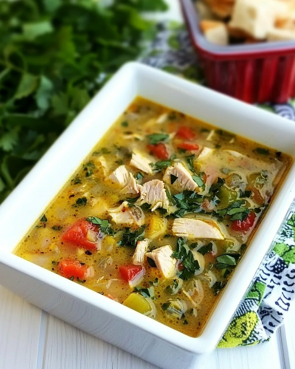 Spicy Leftover Turkey Soup