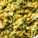 Spinach Artichoke Chickpea Salad