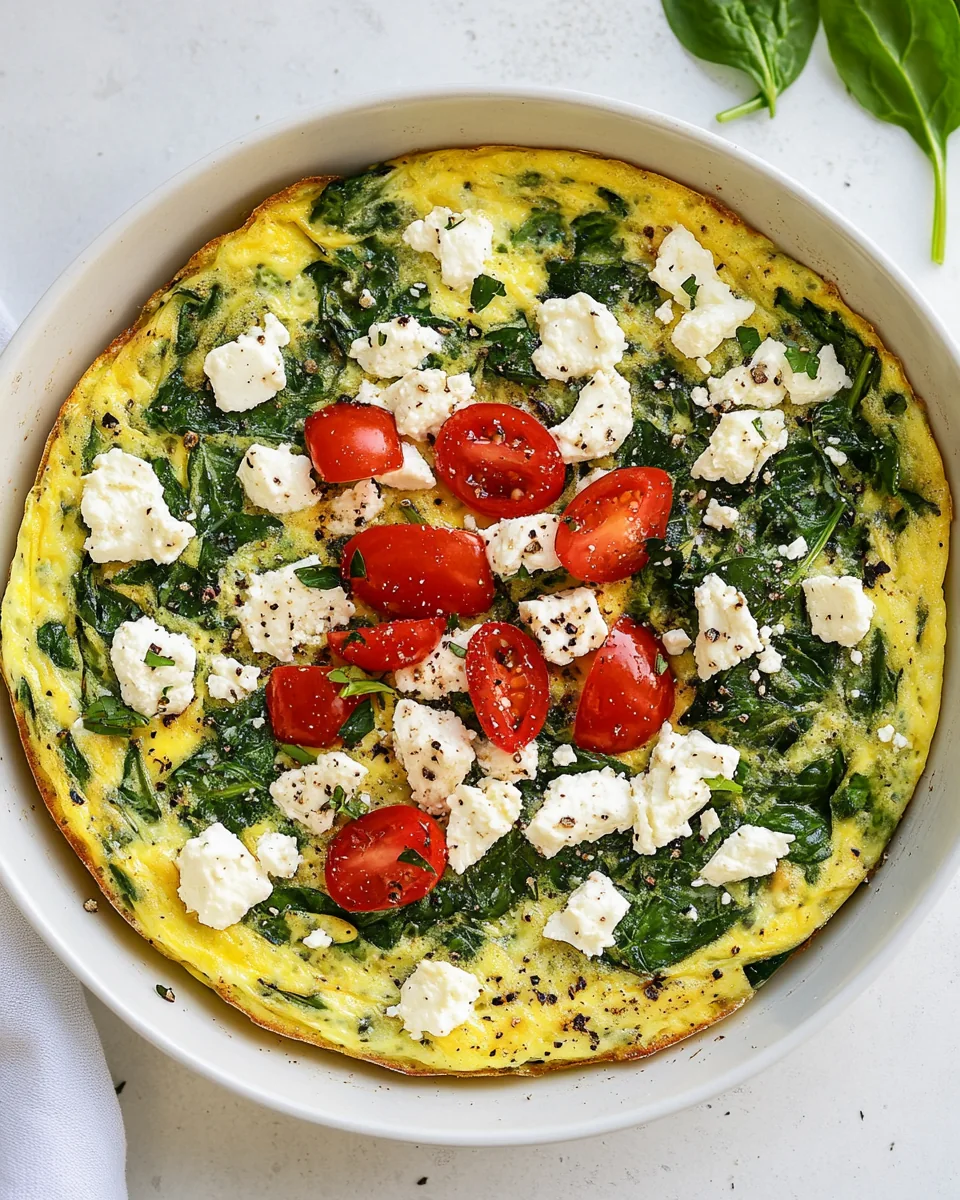 Spinach Feta Frittata