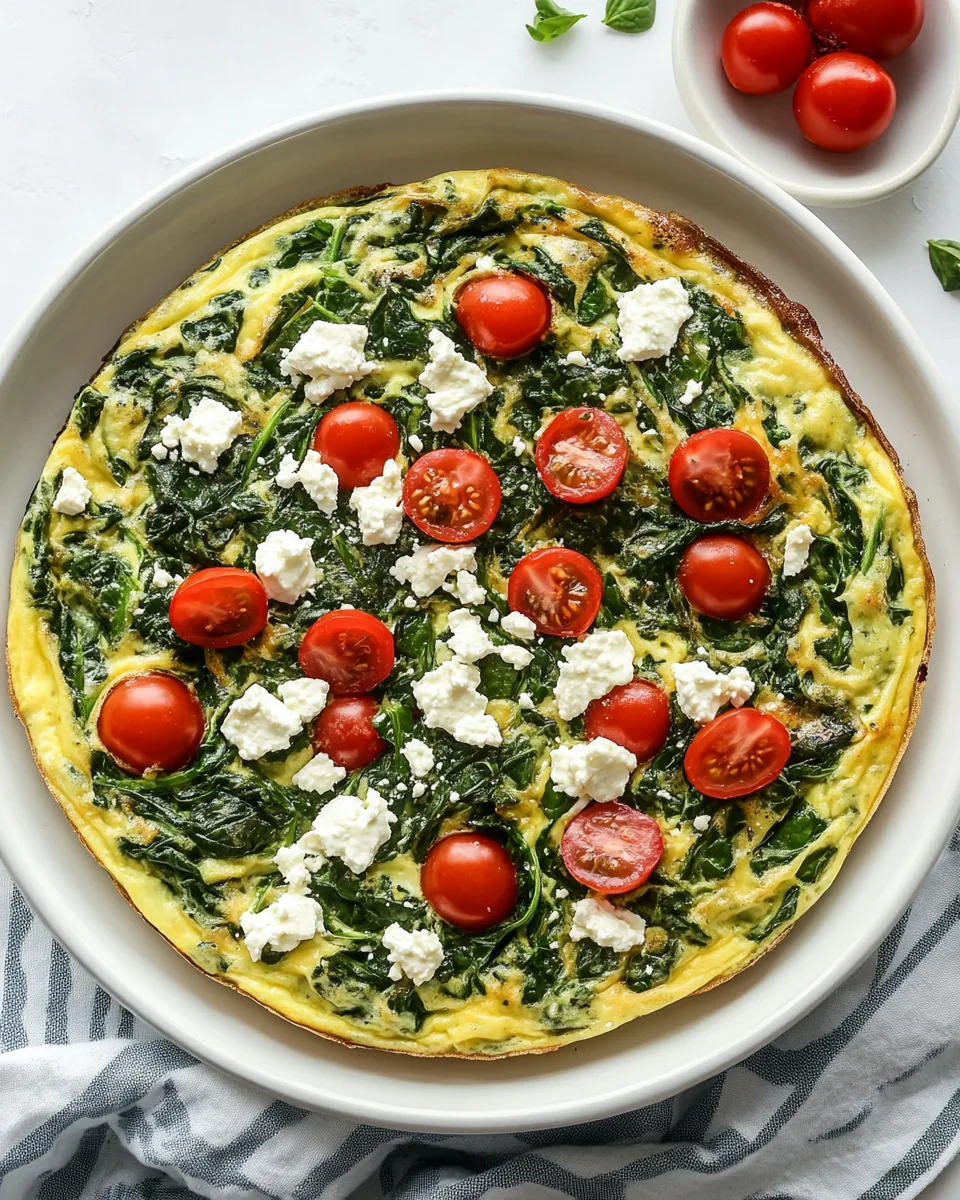 Spinach Feta Frittata