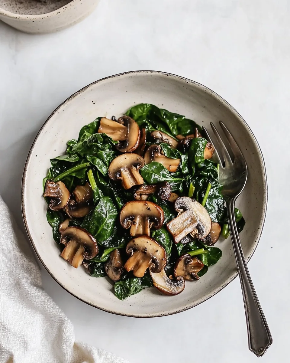 Spinach and Mushroom