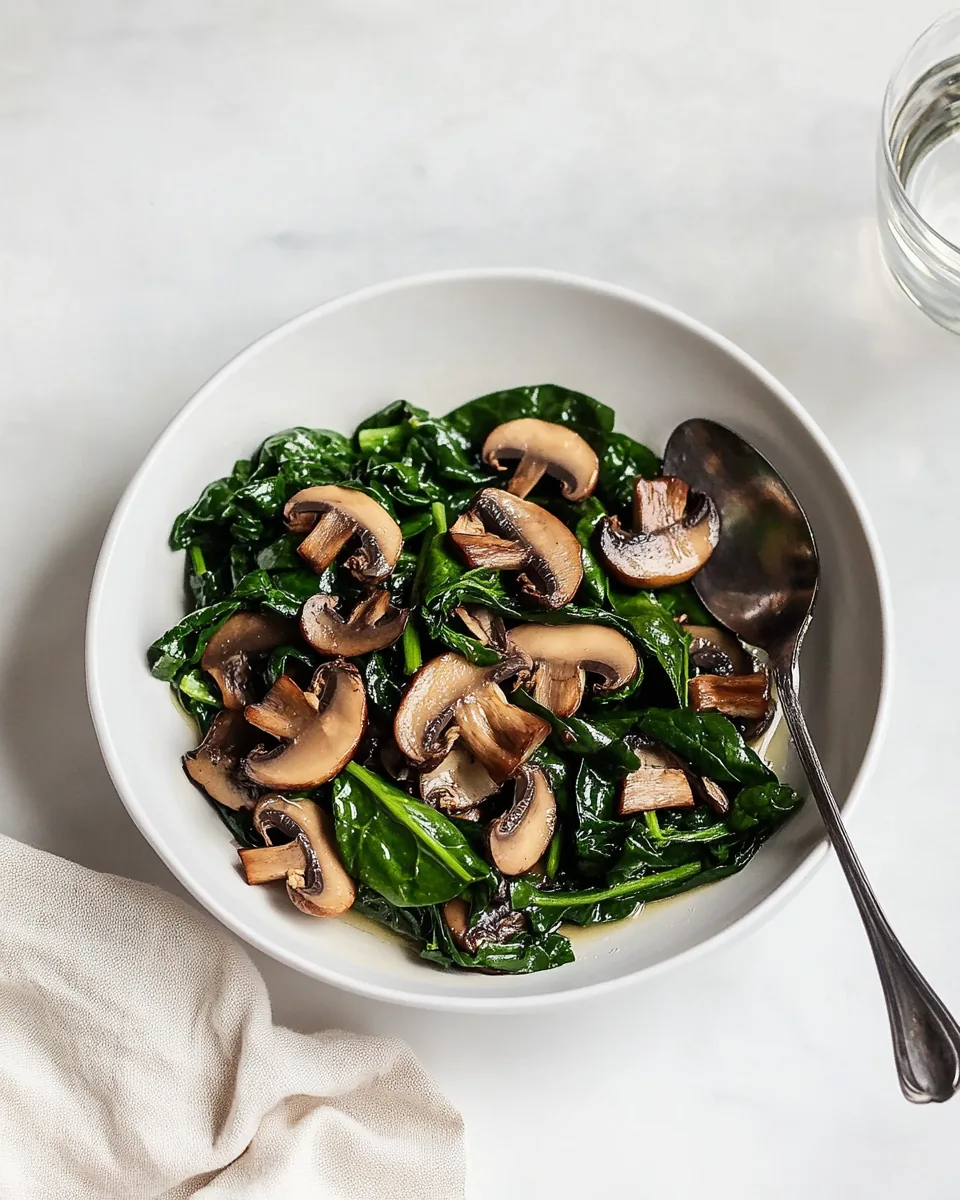 Spinach and Mushroom