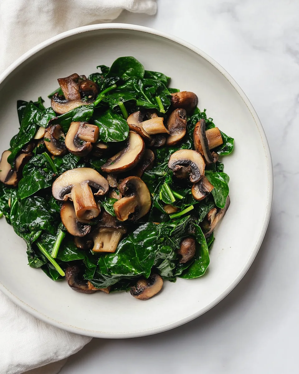 Spinach and Mushroom