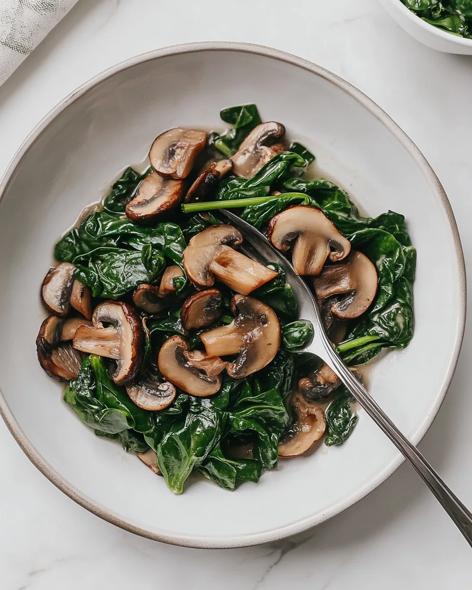 Spinach and Mushroom