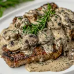 Steak with Mushroom Cream Sauce