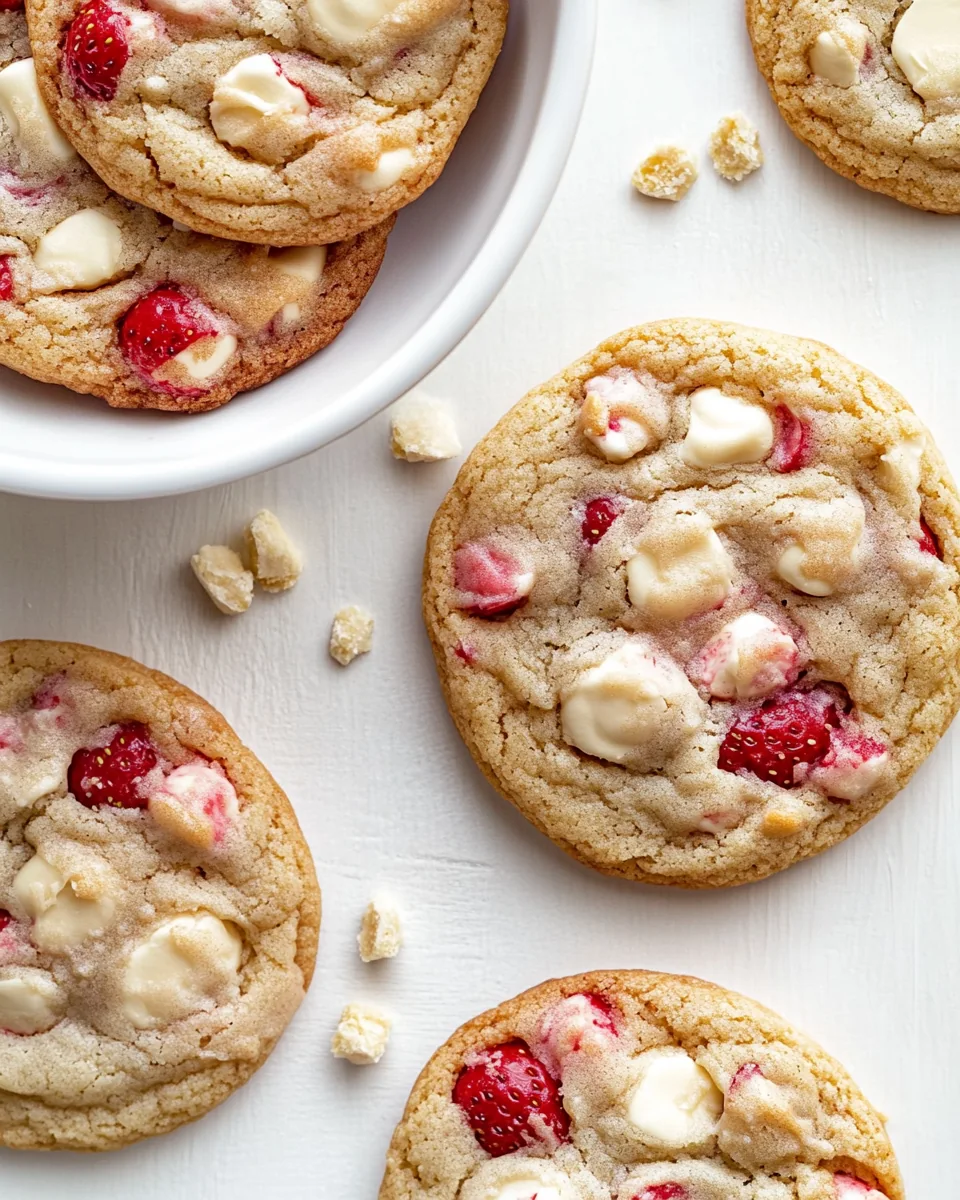 Strawberries and Cream Cookies