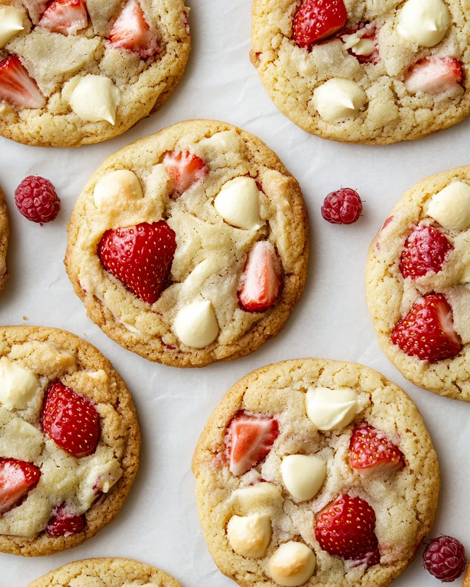 Strawberries and Cream Cookies