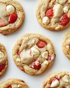 Strawberries and Cream Cookies