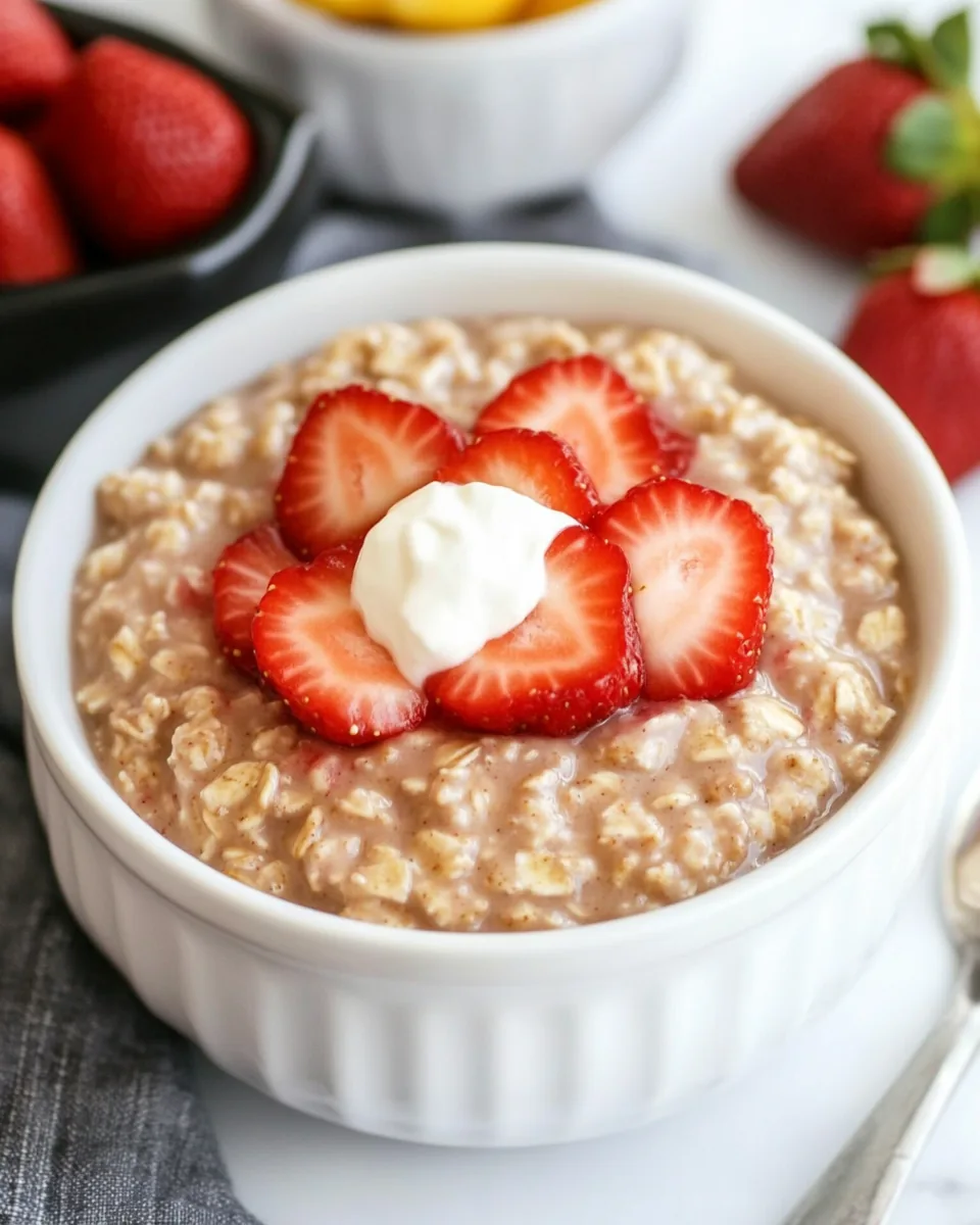Strawberries and Cream Oatmeal
