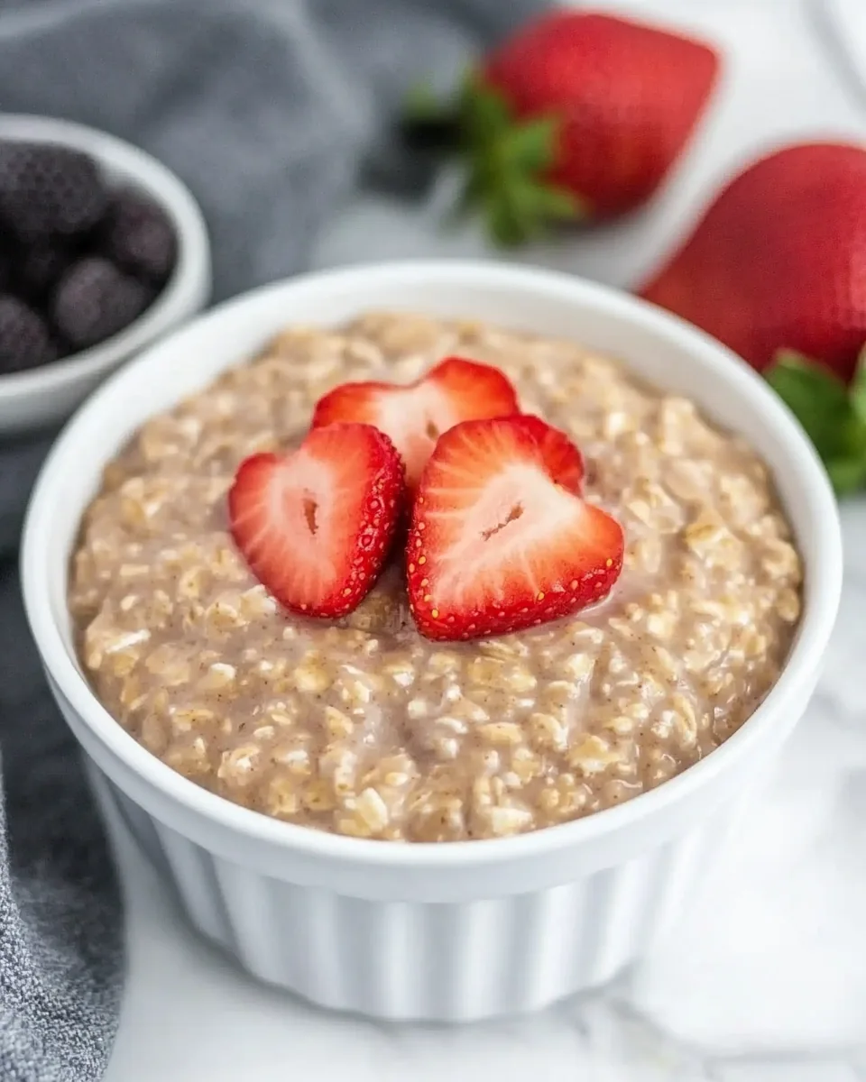 Strawberries and Cream Oatmeal