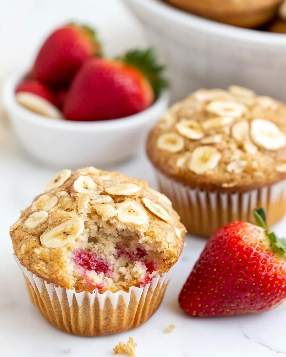 Strawberry Banana Muffins