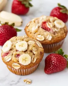 Strawberry Banana Muffins