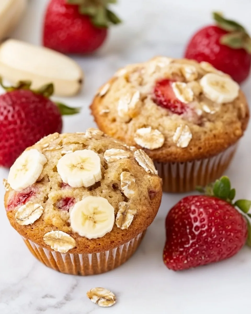 Strawberry Banana Muffins