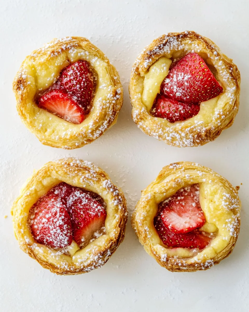 Strawberry Brioche Tarts