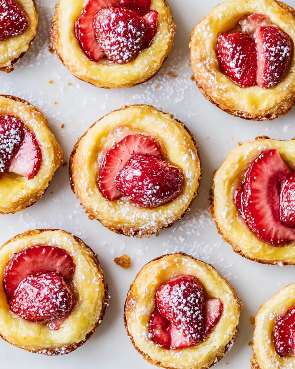 Strawberry Brioche Tarts