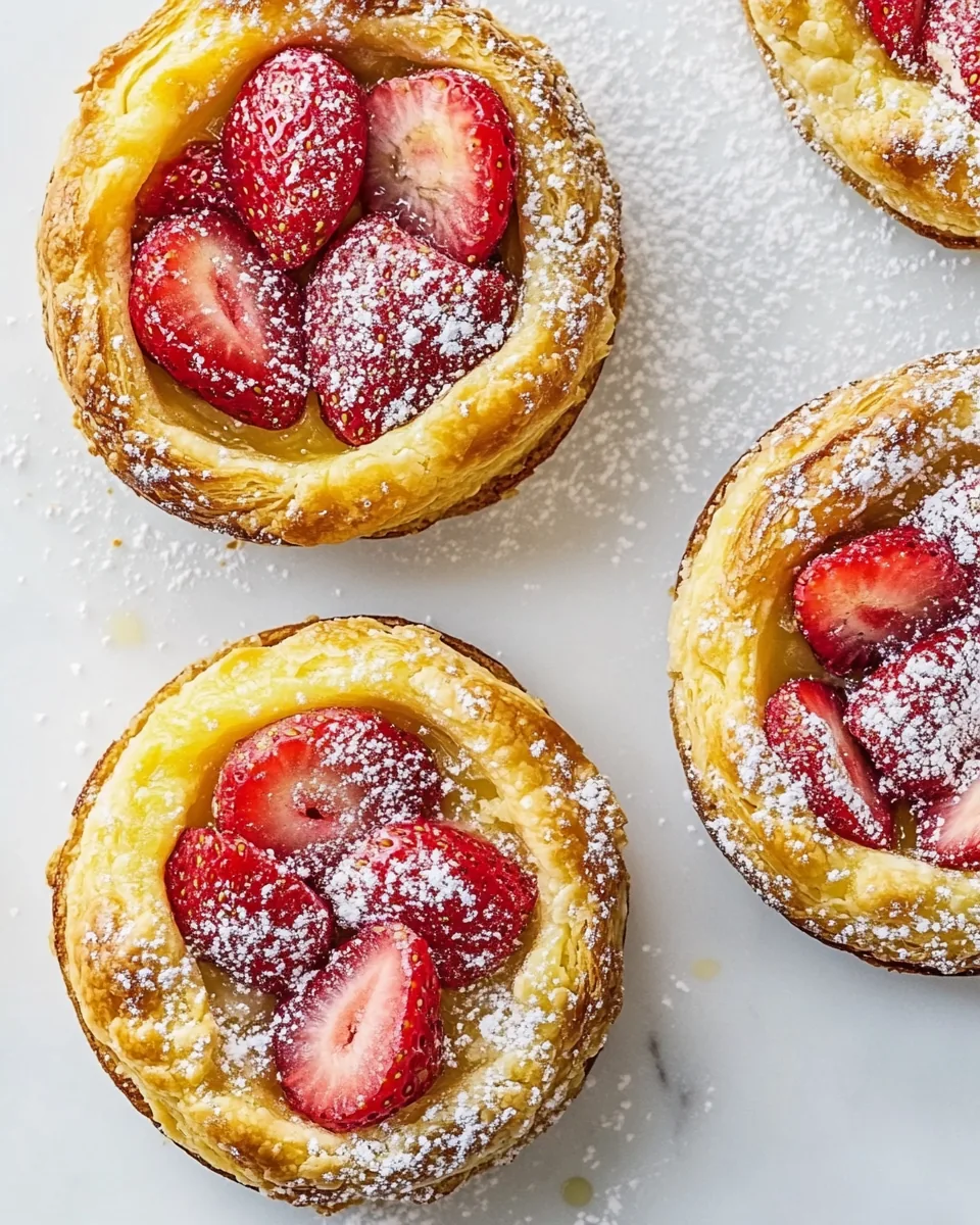 Strawberry Brioche Tarts