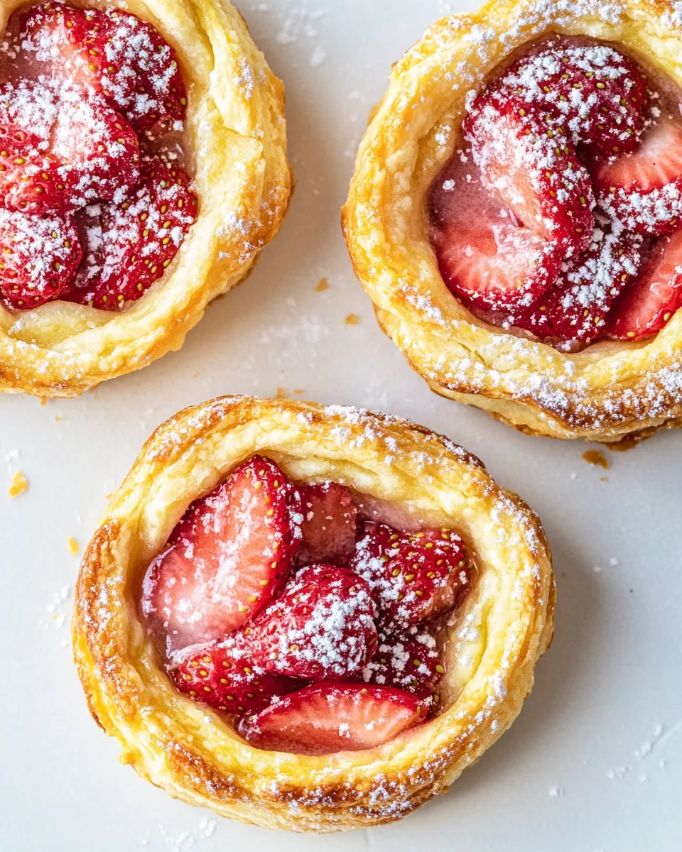 Strawberry Brioche Tarts