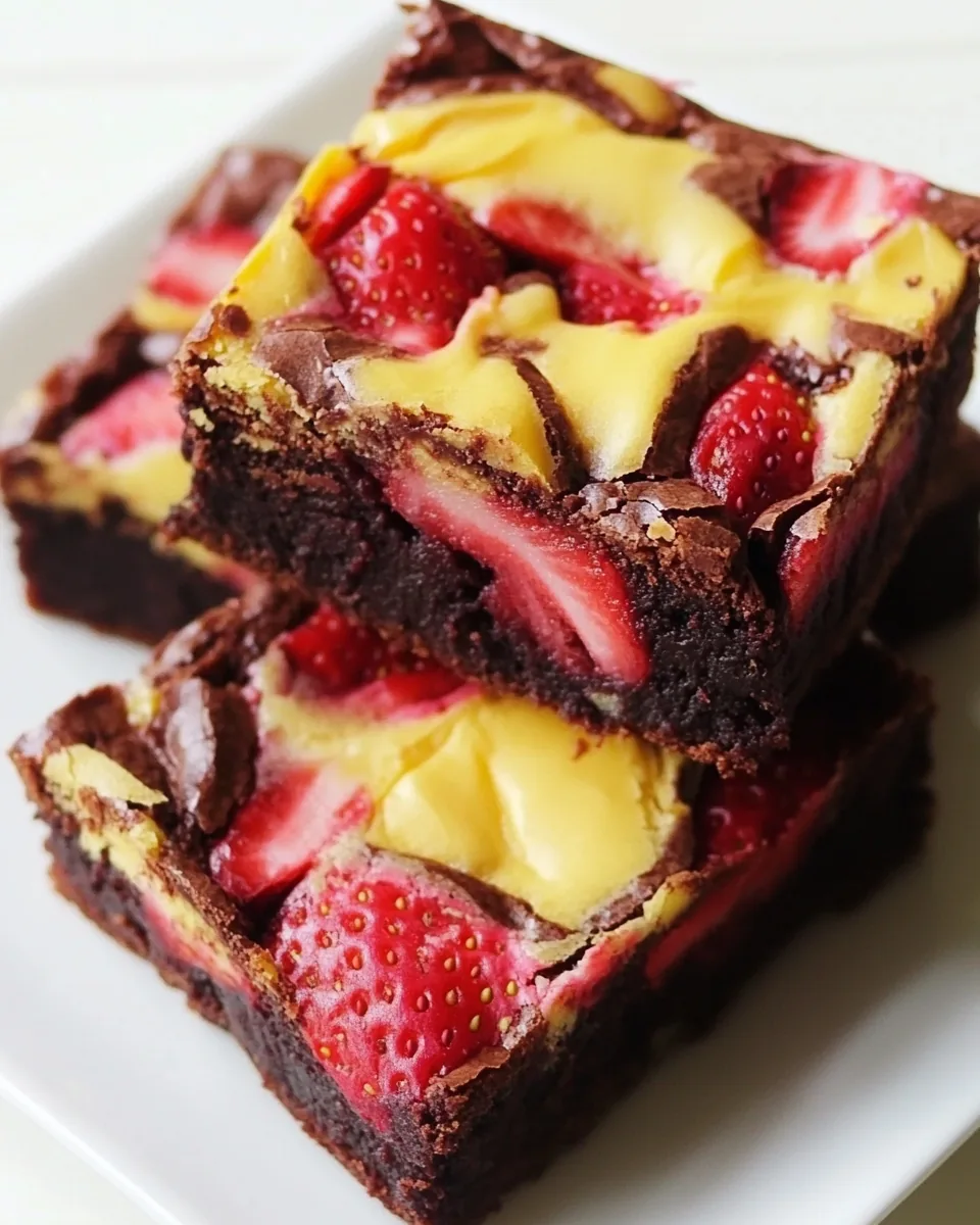 Strawberry Brownies