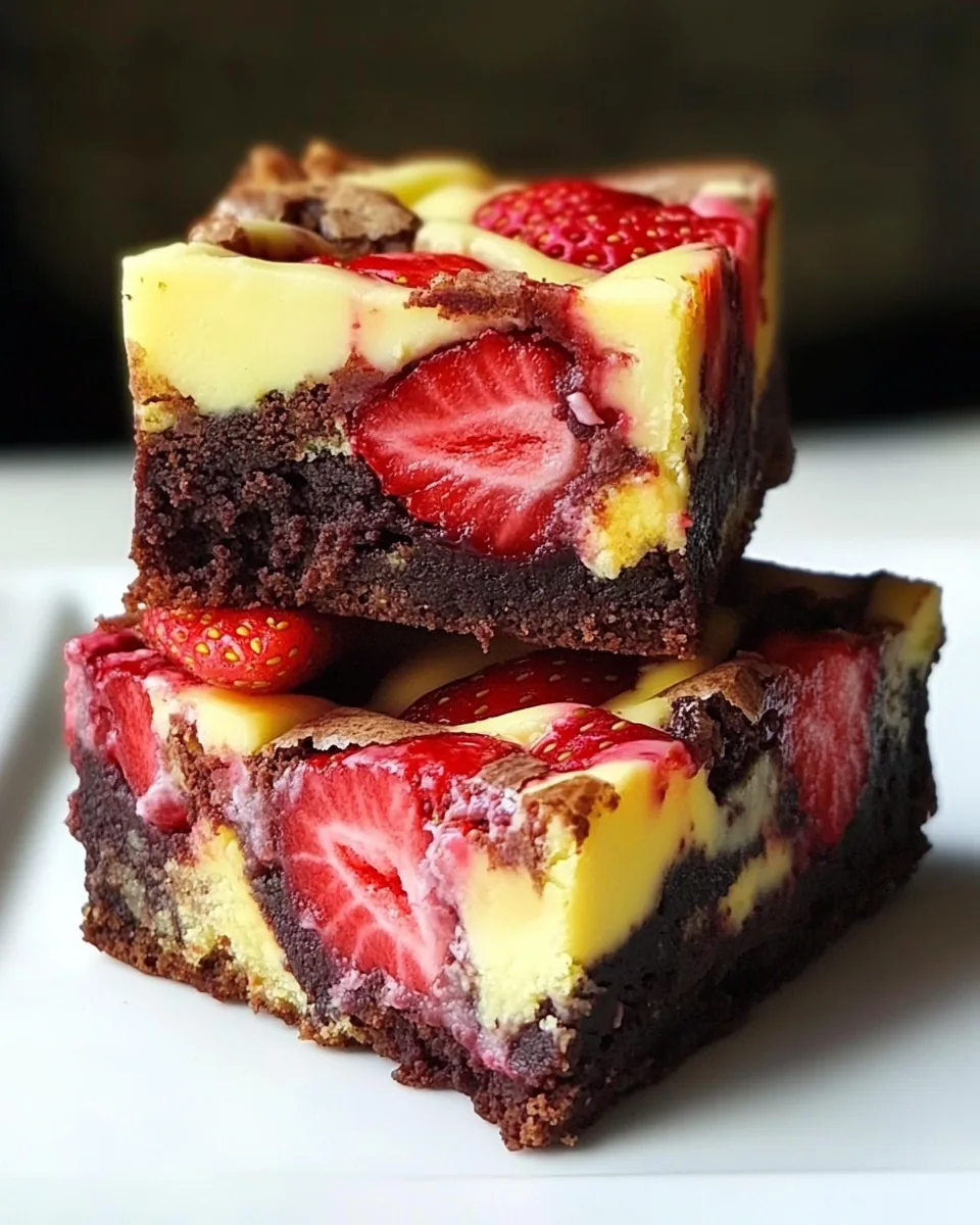 Strawberry Brownies