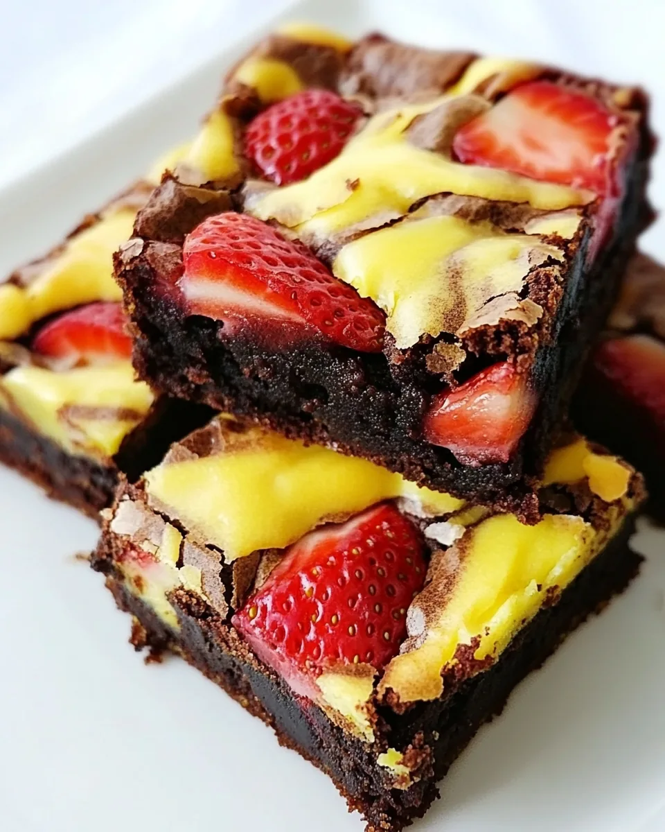 Strawberry Brownies