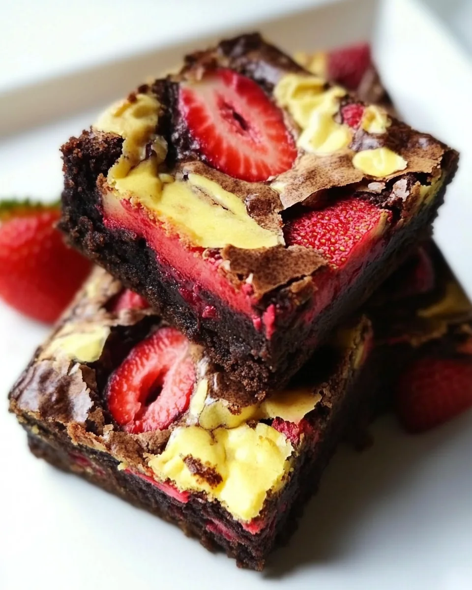 Strawberry Brownies