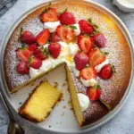 Strawberry Chamomile Olive Oil Cake