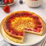 Strawberry Crème Brûlée Cake