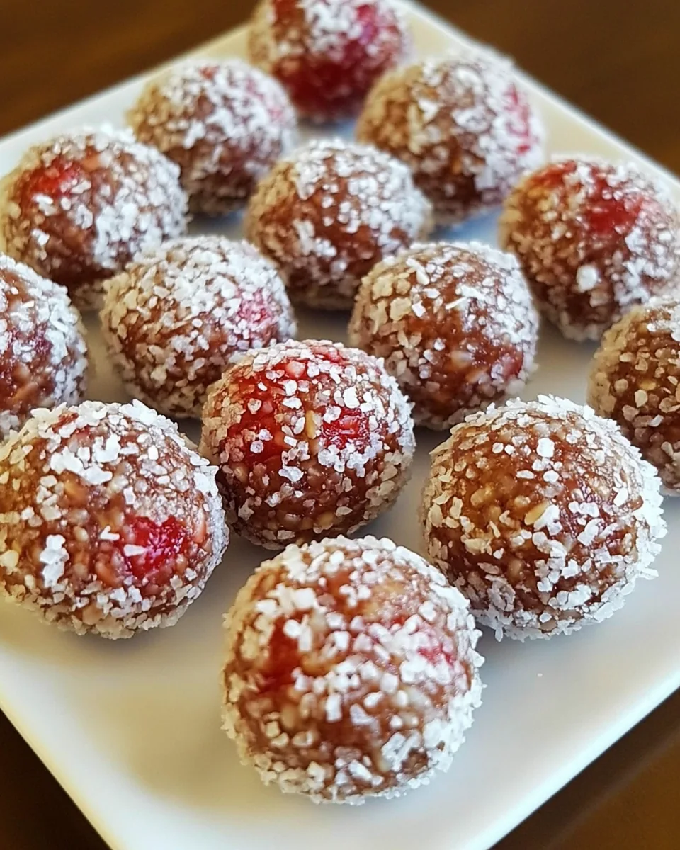 Strawberry Energy Balls