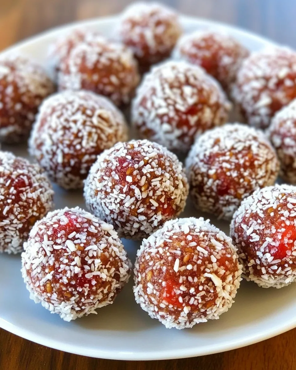 Strawberry Energy Balls