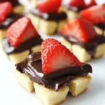 Strawberry Nutella Shortbread Bites