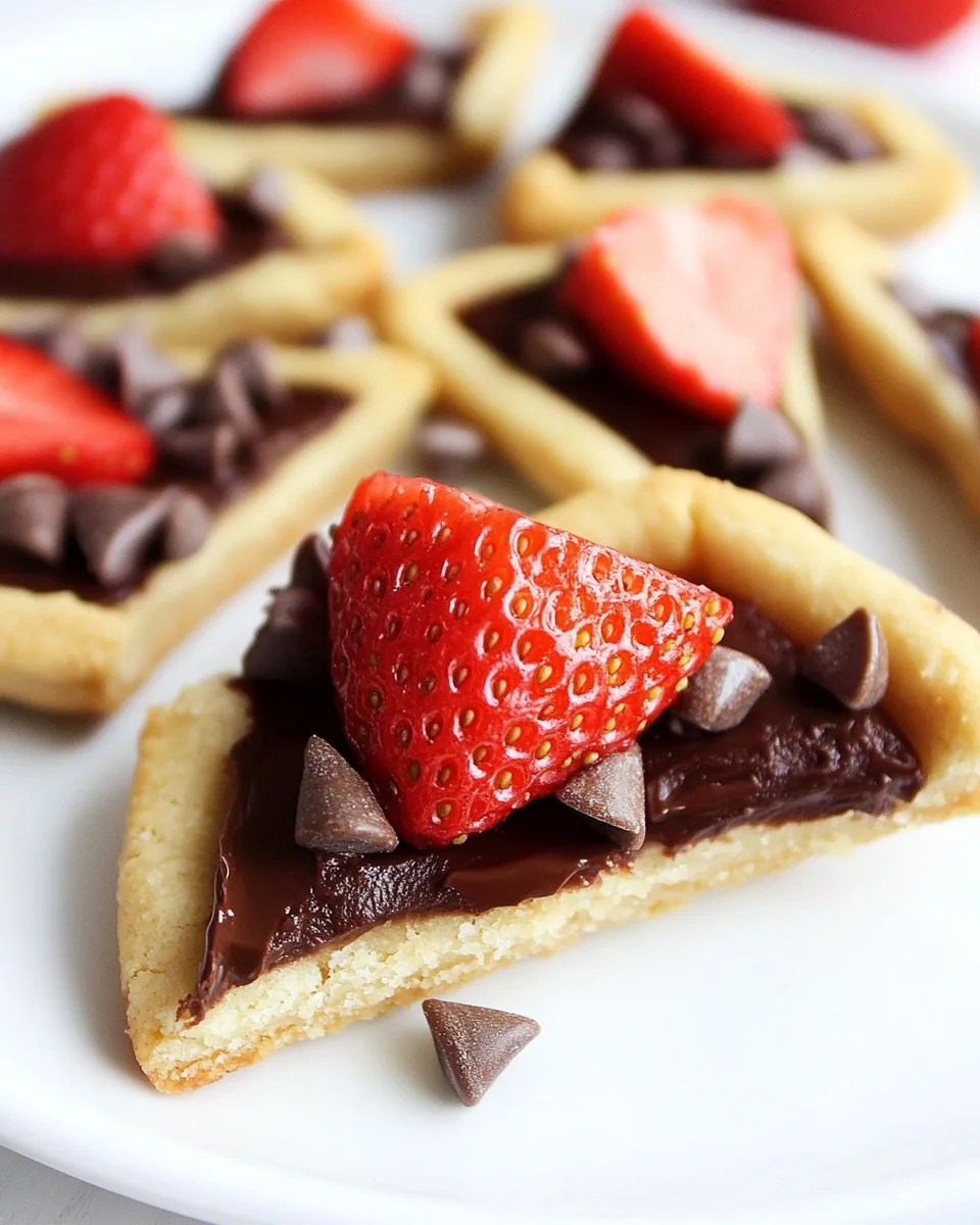 Strawberry Nutella Shortbread Bites