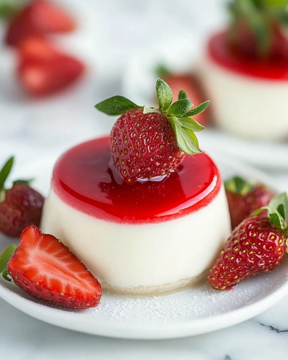 Strawberry Panna Cotta
